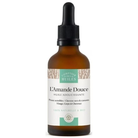 Huile d'amande douce BIO - 50ml - Comptoir des Huiles