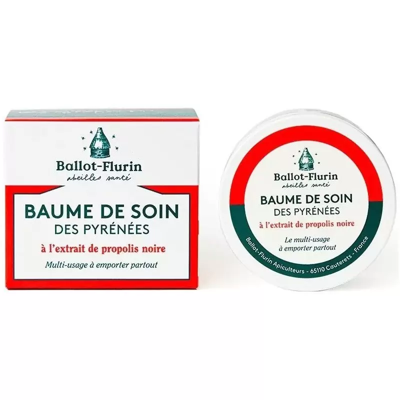 Baume de soin des Pyrénées Bio propolis noire | Ballot-Flurin