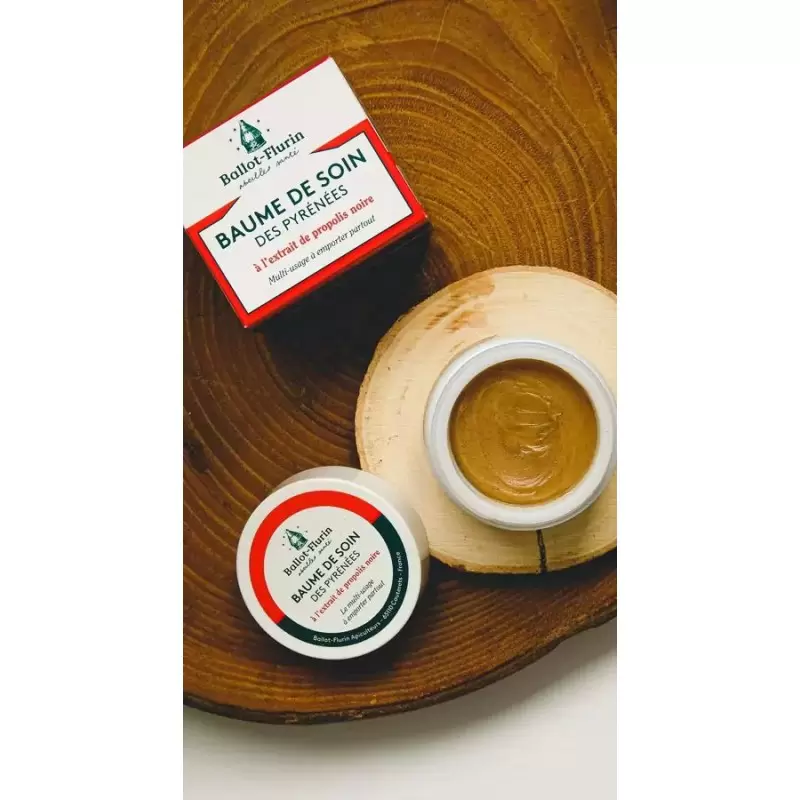 Baume de soin des Pyrénées Bio propolis noire | Ballot-Flurin
