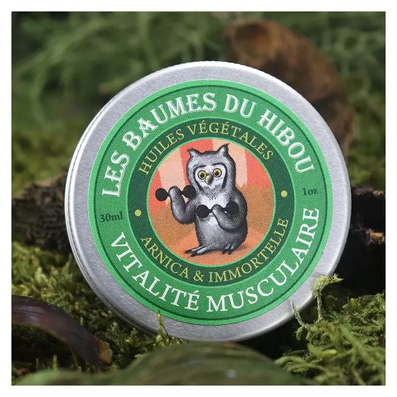 Baume du Hibou - Vitalité Musculaire - Les baumes du Hibou