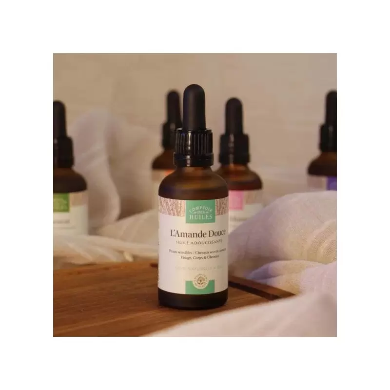 Huile d’amande douce bio adoucissante | Comptoir des Huiles