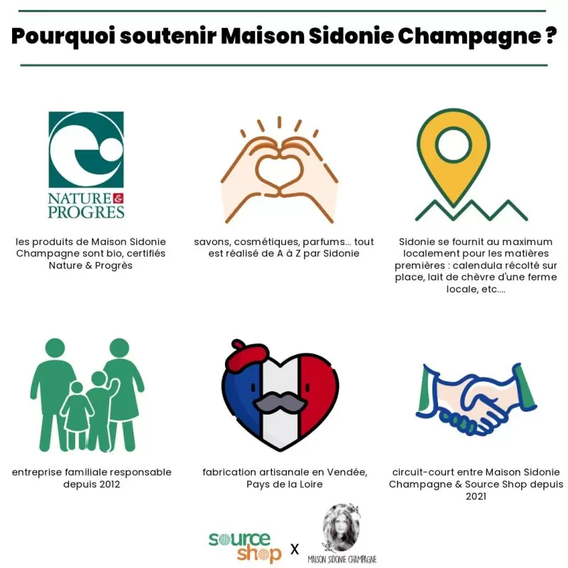 Savon BIO au lait d'ânesse - neutre - Maison Sidonie Champagne