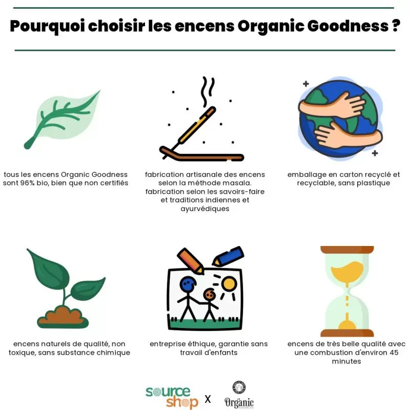 Encens ayurvédique Palo Santo - Organic Goodness