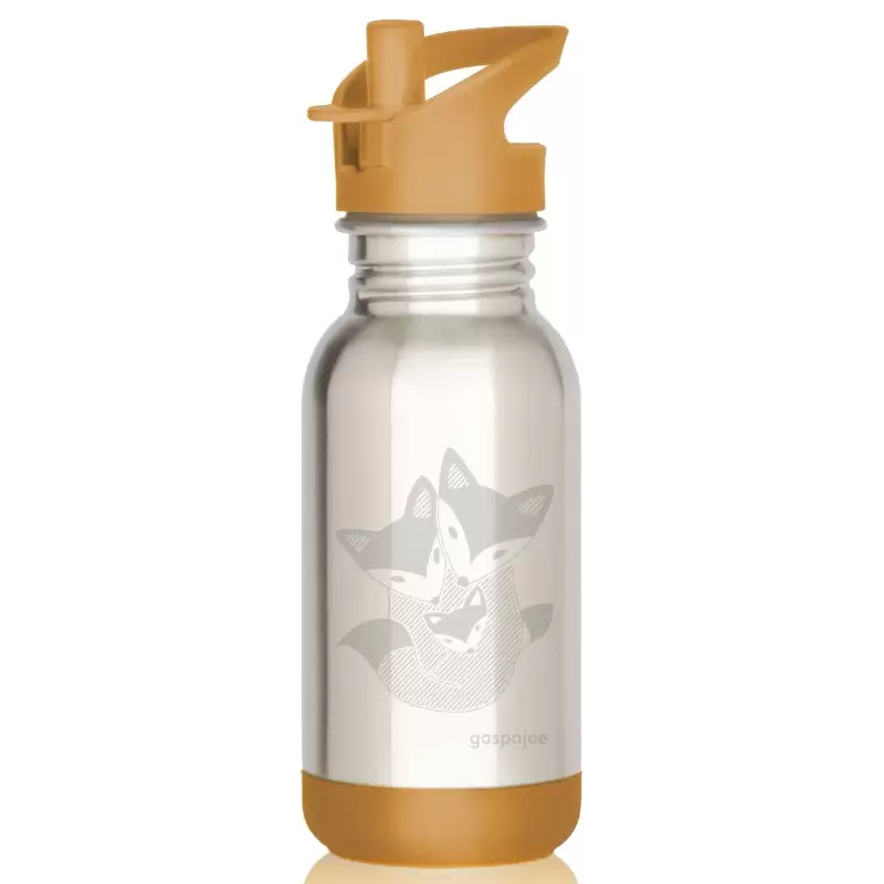 Gourde inox pour enfants Loopy Renards - 400ml - Gaspajoe