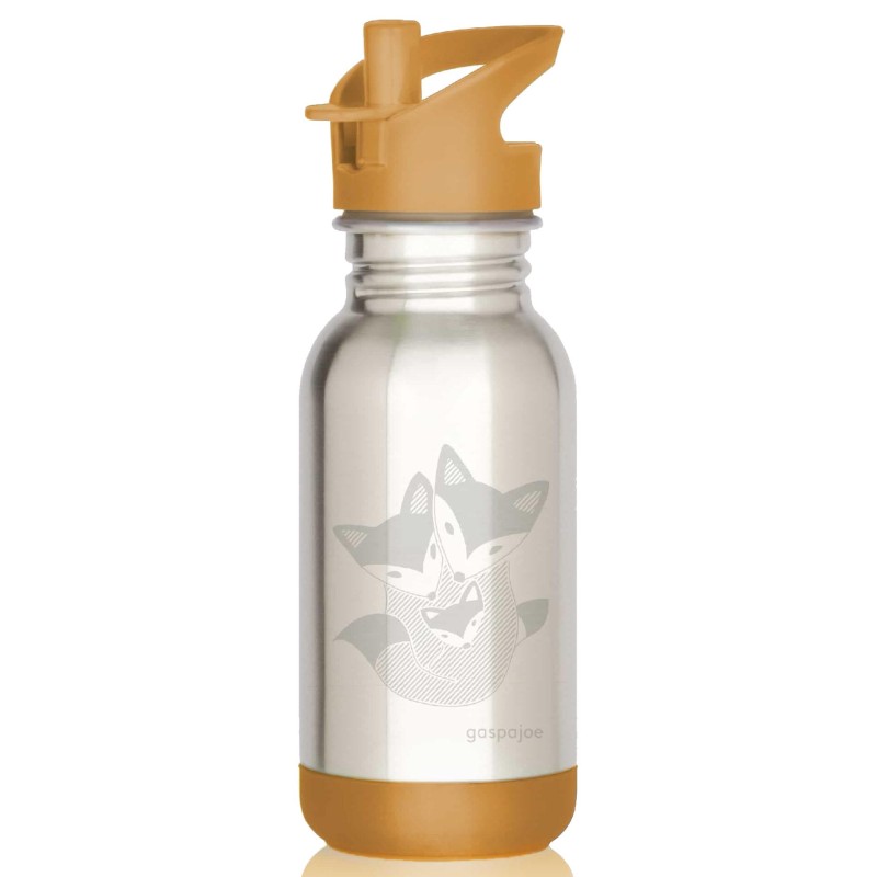 Gourde inox pour enfants Loopy Renards - 400ml - Gaspajoe