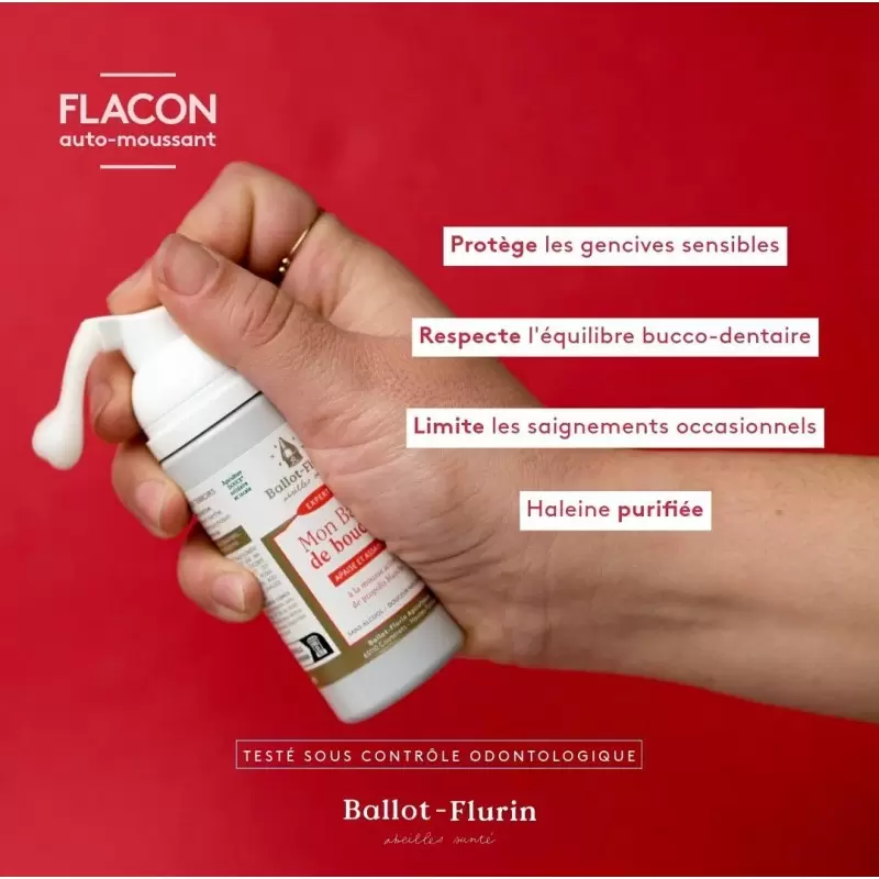 Bain de bouche Bio à la Propolis blanche - 50ml | Ballot-Flurin