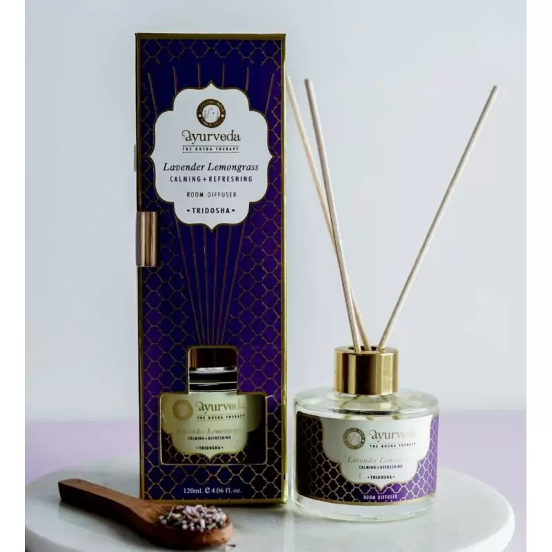 Diffuseur de parfum à bâtonnets Citronnelle & Lavande - Tridosha