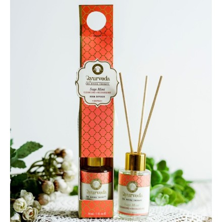 Diffuseur de parfum à bâtonnets Sauge & Menthe - Kapha - Song of India