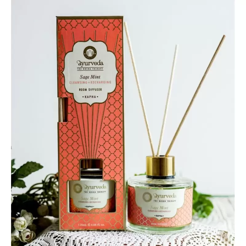 Diffuseur de parfum à bâtonnets Sauge & Menthe - Kapha - Song of India