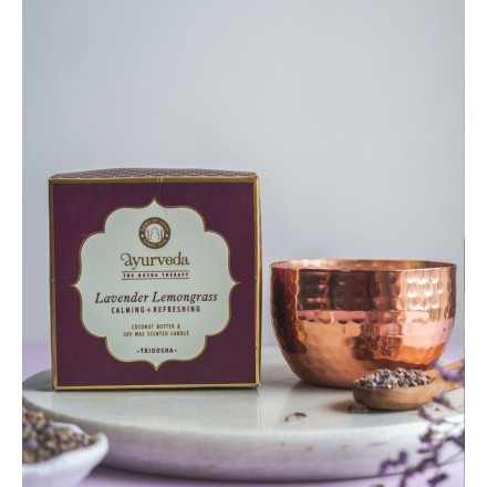 Bougie vegan Citronnelle & Lavande - Tridosha - Song of India