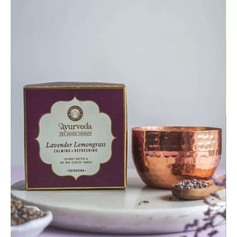 Bougie végane Citronnelle & Lavande - Tridosha - Song of India