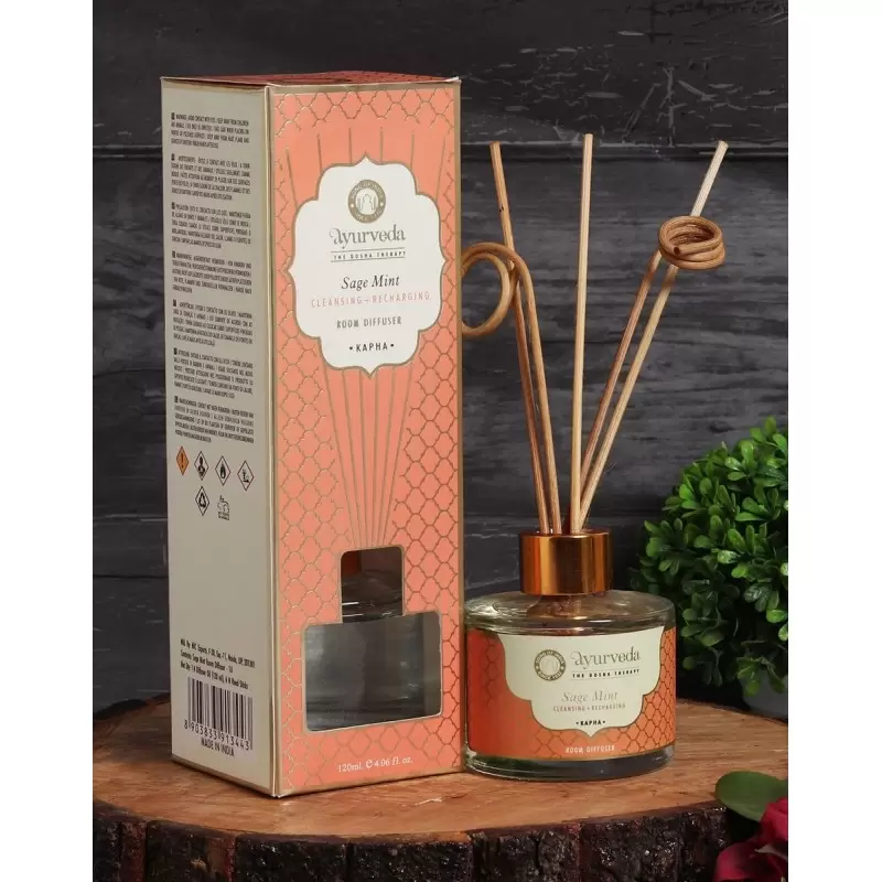 Diffuseur de parfum à bâtonnets Sauge & Menthe - Kapha - Song of India