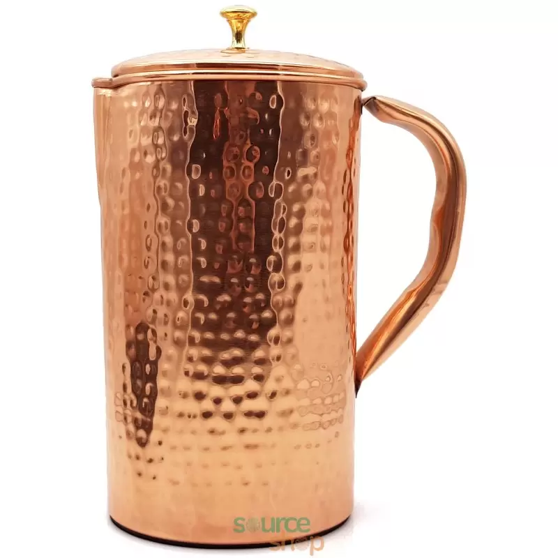 Carafe à eau en cuivre martelé - 1.5L