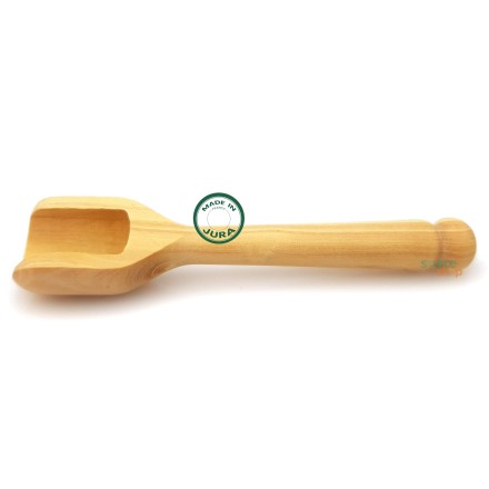 Cuillère à fleur de sel en buis du Jura - 8.5cm - Artisanale & Locale