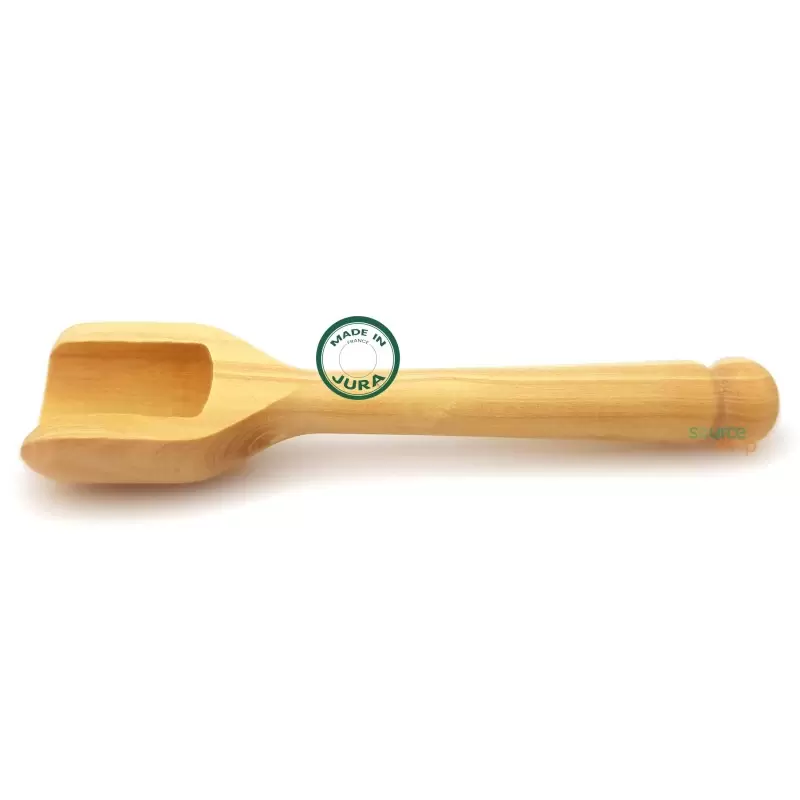 Cuillère à fleur de sel en buis du Jura - 8.5cm - Artisanale & Locale