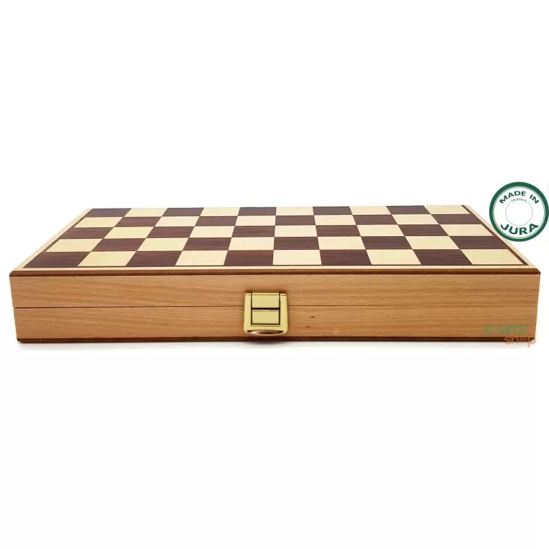 Coffret Jeu de Dames en buis du Jura - Artisanal & Local