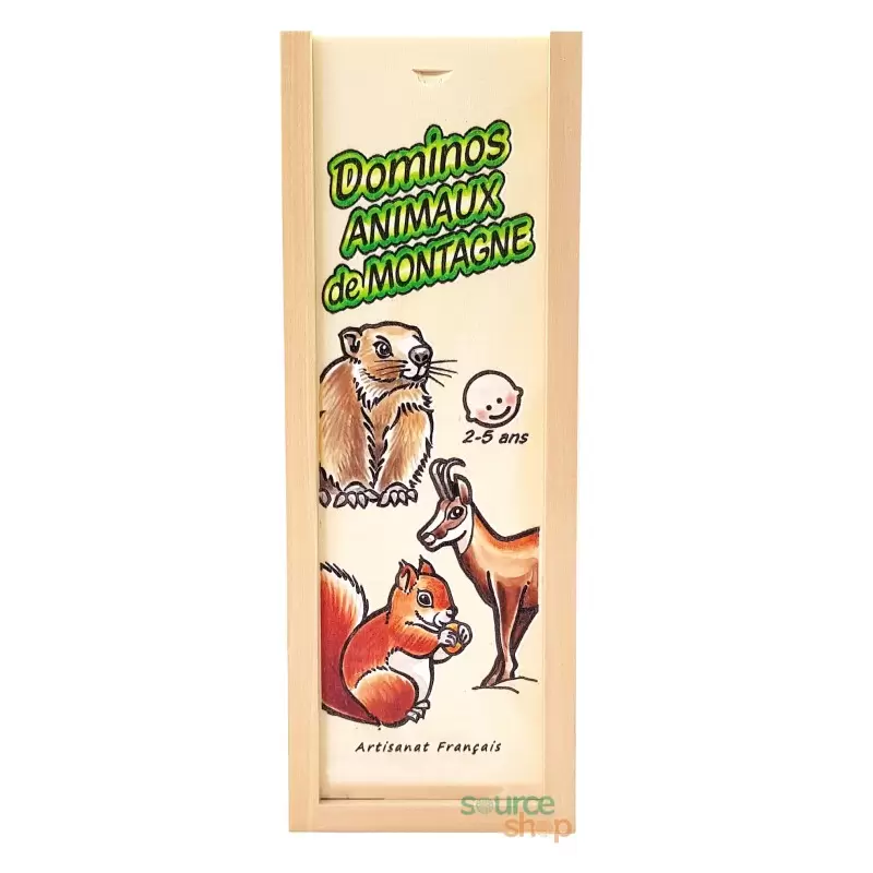 Domino "Animaux de Montagne" en Tilleul & Hêtre du Jura