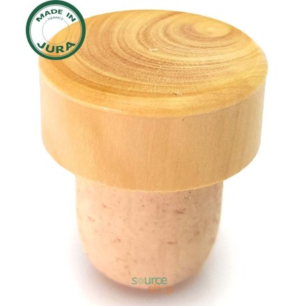 Bouchon en bois de buis du Jura pour bouteilles