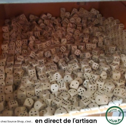 Dé à jouer en bois d'érable - Made in Jura