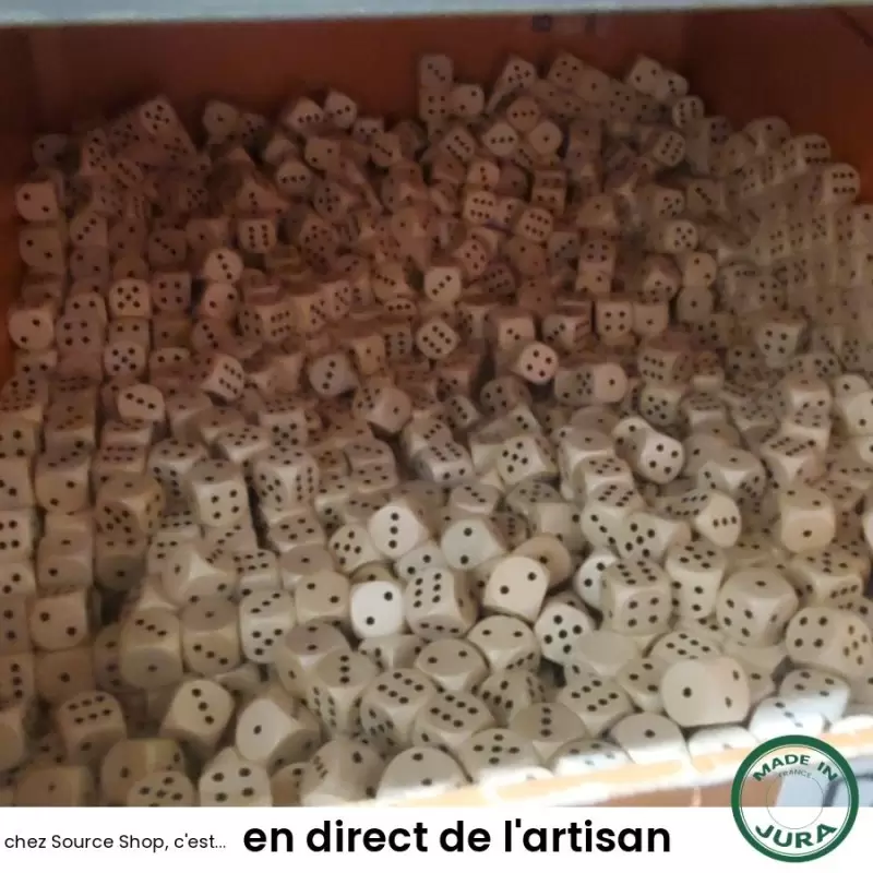 Dé à jouer en bois d'érable - 1.8cm - Made in Jura