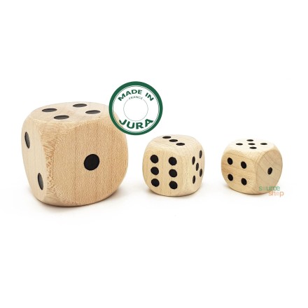 Dé à jouer en bois d'érable - Made in Jura