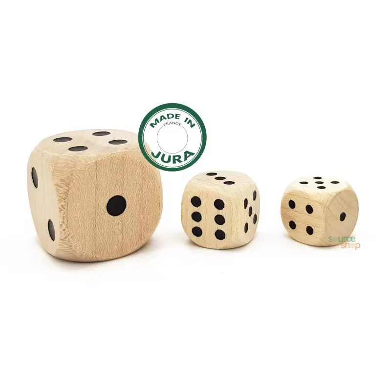 Dé à jouer en bois d'érable - 1.8cm - Made in Jura