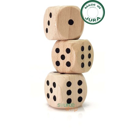 Dé à jouer en bois d'érable - Made in Jura