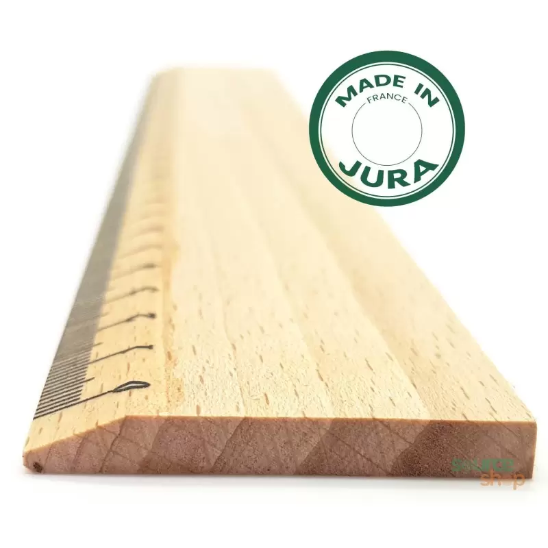 Règle en Hêtre du Jura - 30cm - Artisanal & Local