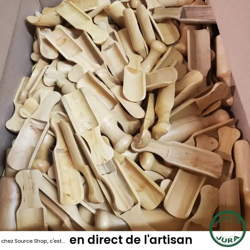 Pelle à thé en buis du Jura - Artisanale & Locale