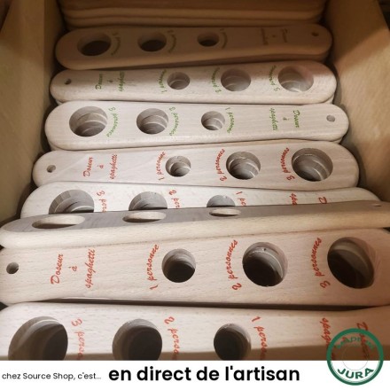 Doseur à spaghetti en bois de Hêtre du Jura - Artisanal & Local