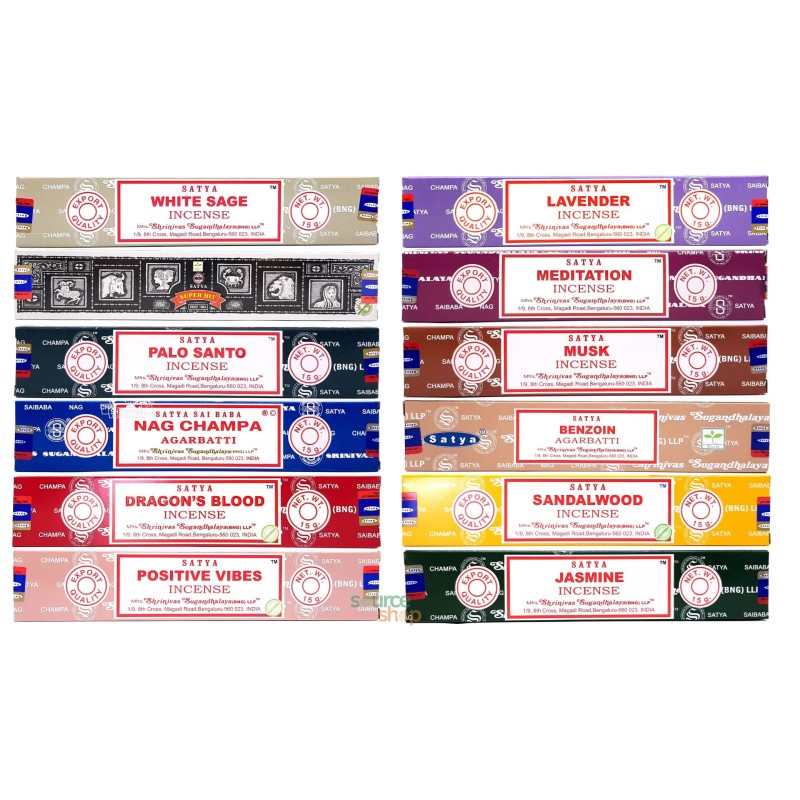 Pack 12 encens Satya