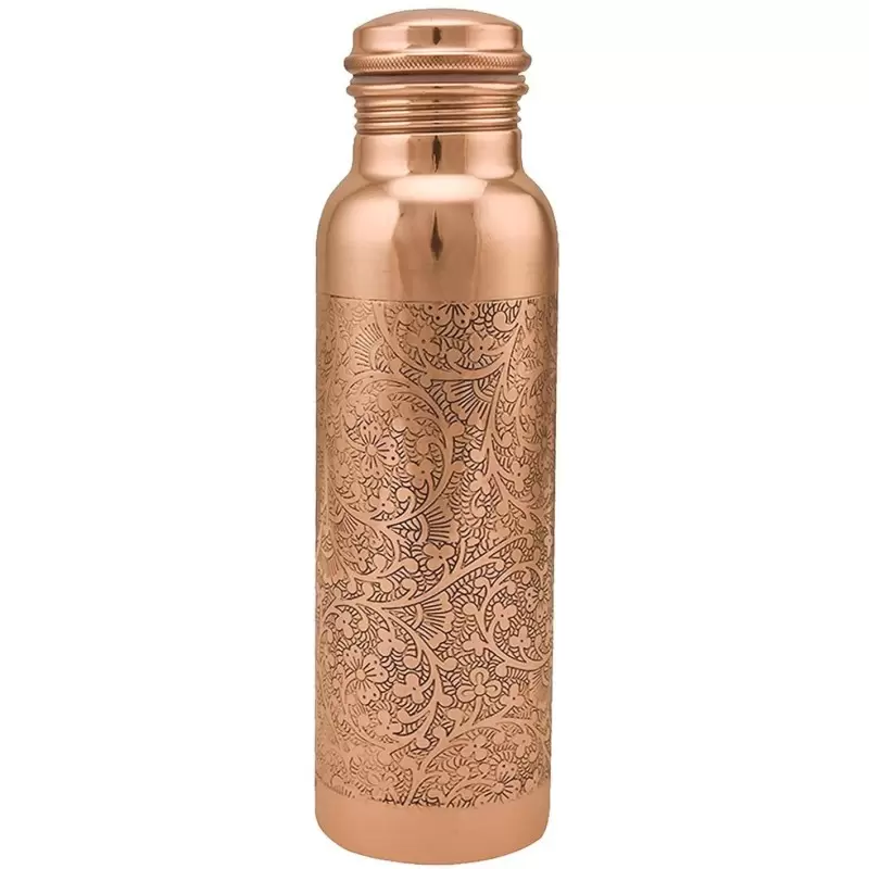 Gourde en cuivre fleuri - 1L
