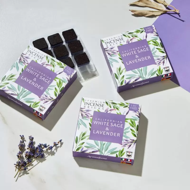 Briques d'encens Sauge Blanche & Lavande - Aromafume