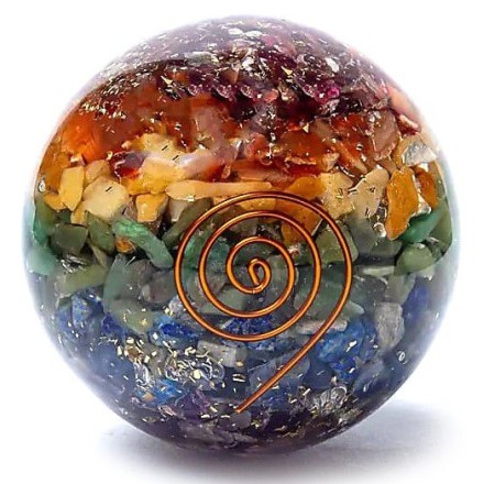 Sphère orgonite 7 Chakras