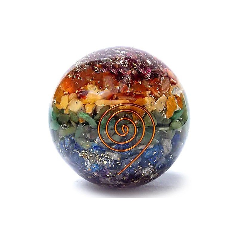 Sphère orgonite 7 Chakras