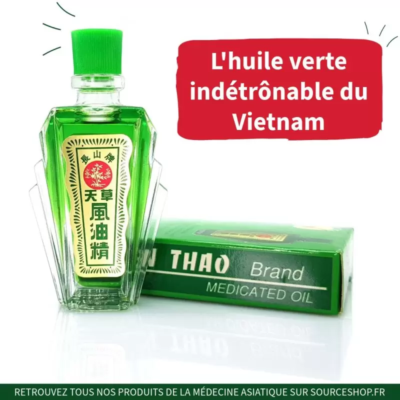 Huile médicinale vietnamienne Dầu gió xanh Thiên Thảo