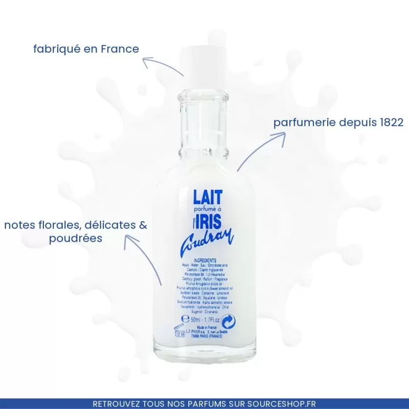 Parfum Lait d'iris - 50ml - E. Coudray