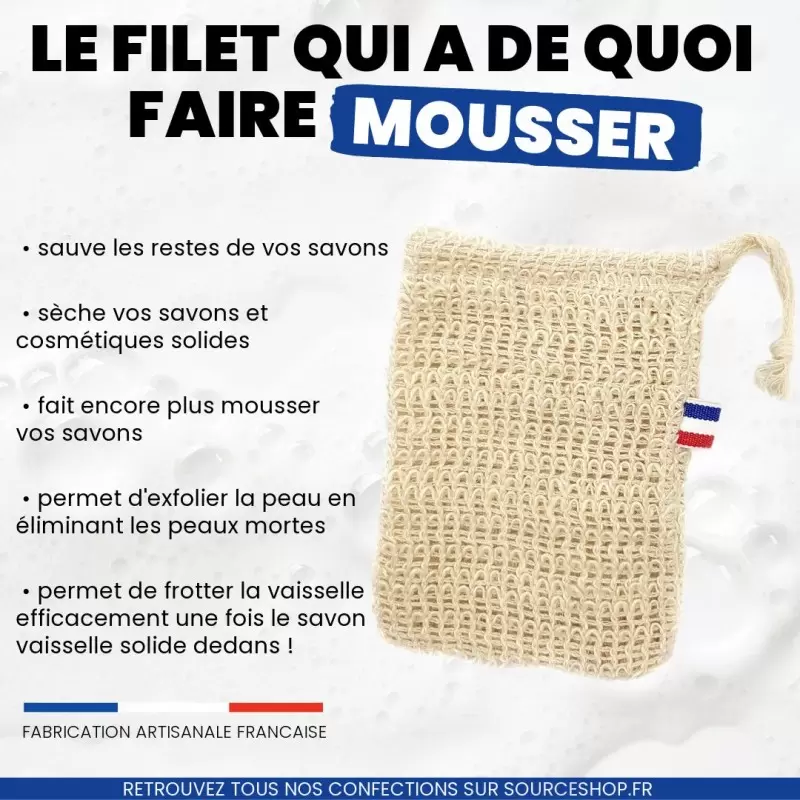 Filet à savon en sisal - Français & Artisanal