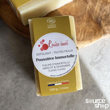 Savon exfoliant BIO Poussière d'immortelle - Louise émoi