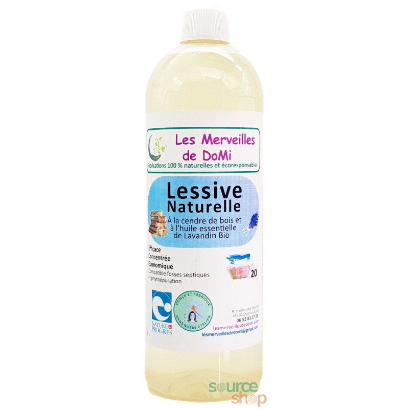Lessive artisanale à la Cendre & lavandin BIO - 1L - Zéro déchet
