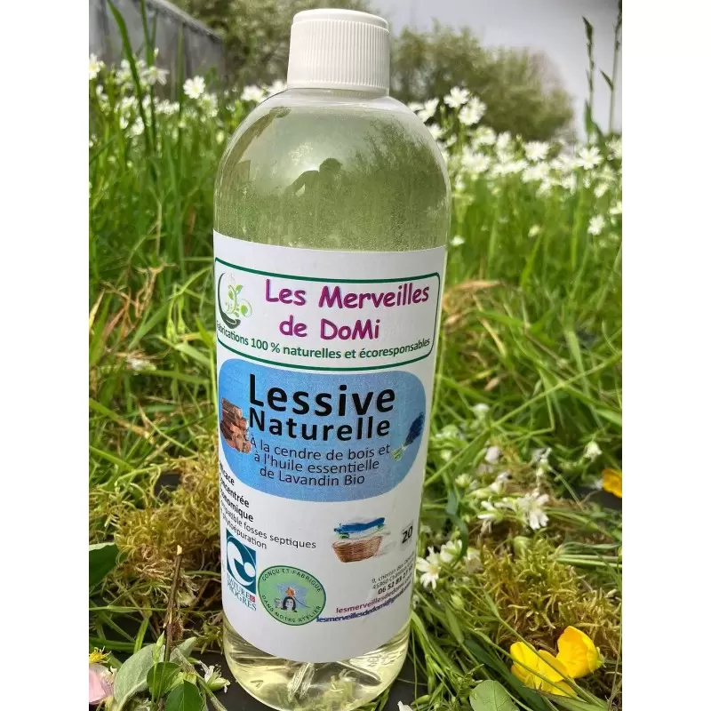 Lessive artisanale à la Cendre & lavandin BIO - 1L - Zéro déchet