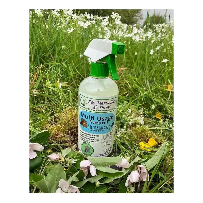 Nettoyant multi-usages artisanal à la Cendre - 1L - Zéro déchet