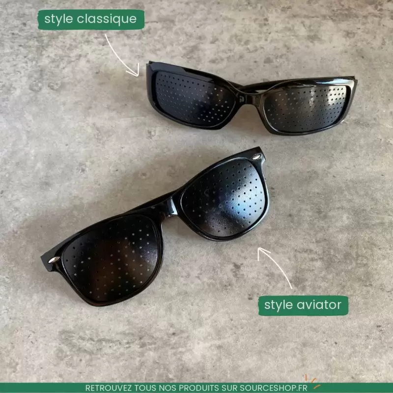 Lunettes à trous - Régénération oculaire