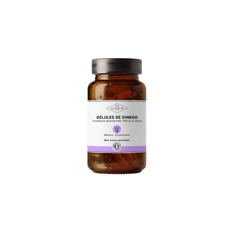 Gélules de Ginkgo BIO - 200 gélules - MyCosmetik