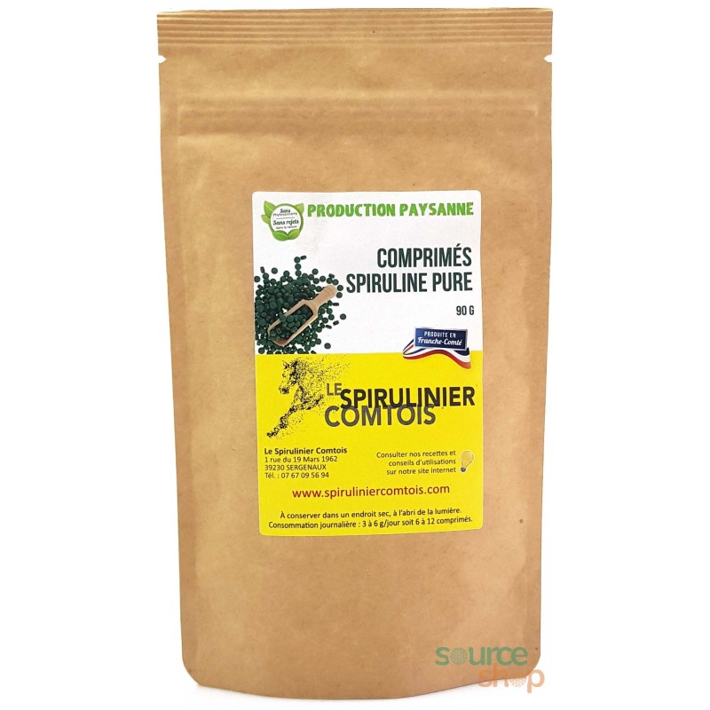 Spiruline pure Bio en comprimés du Jura - Production paysanne