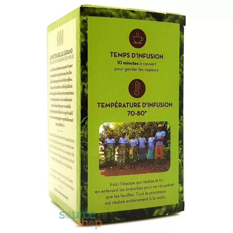 Infusion bio Respiration & Gorge Irritée au ravintsara, mauve, hysope - Latsaka de Betsara