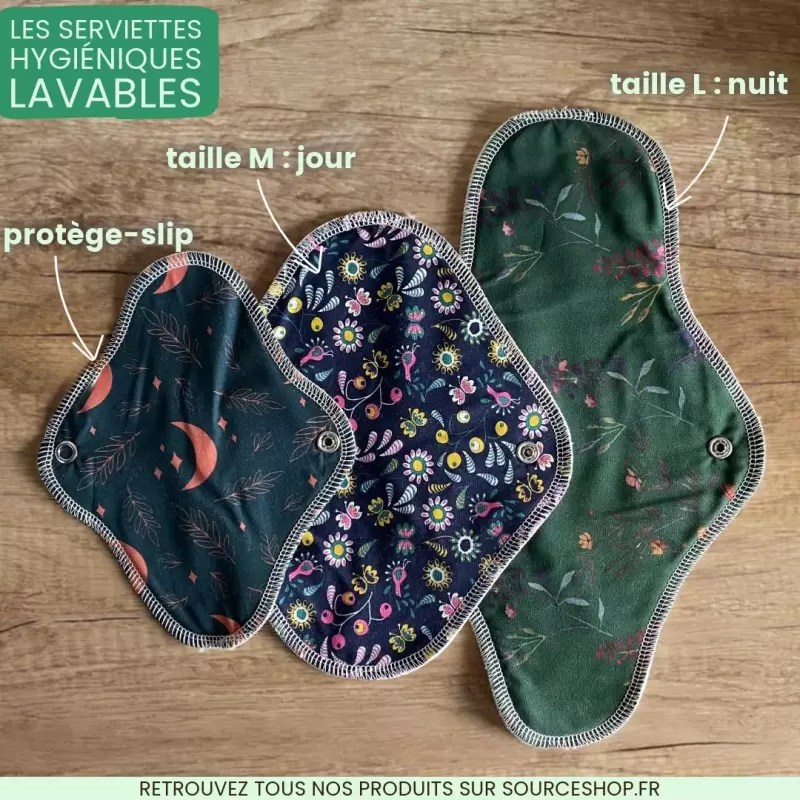 Serviette hygiénique de jour BIO taille M - Alterosac