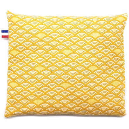 Coussin bouillotte sèche noyaux de cerises BIO - Artisanal & Français