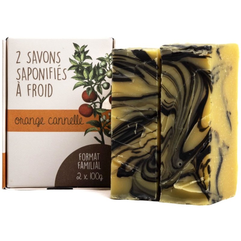 Savon BIO Orange & Cannelle - 200g - Maison Sidonie Champagne