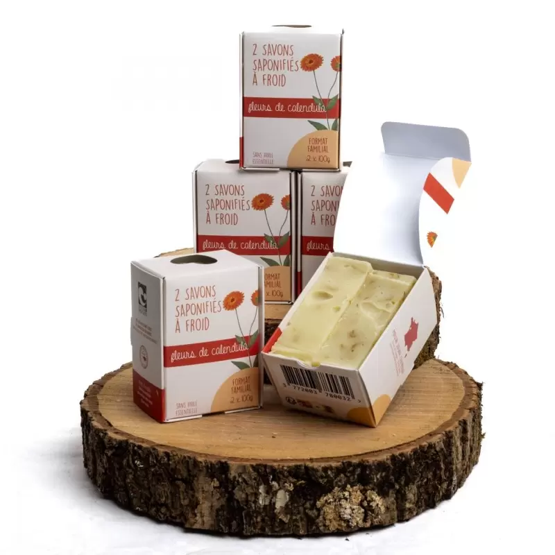 Savon BIO calendula sans HE - 200g - Maison Sidonie Champagne